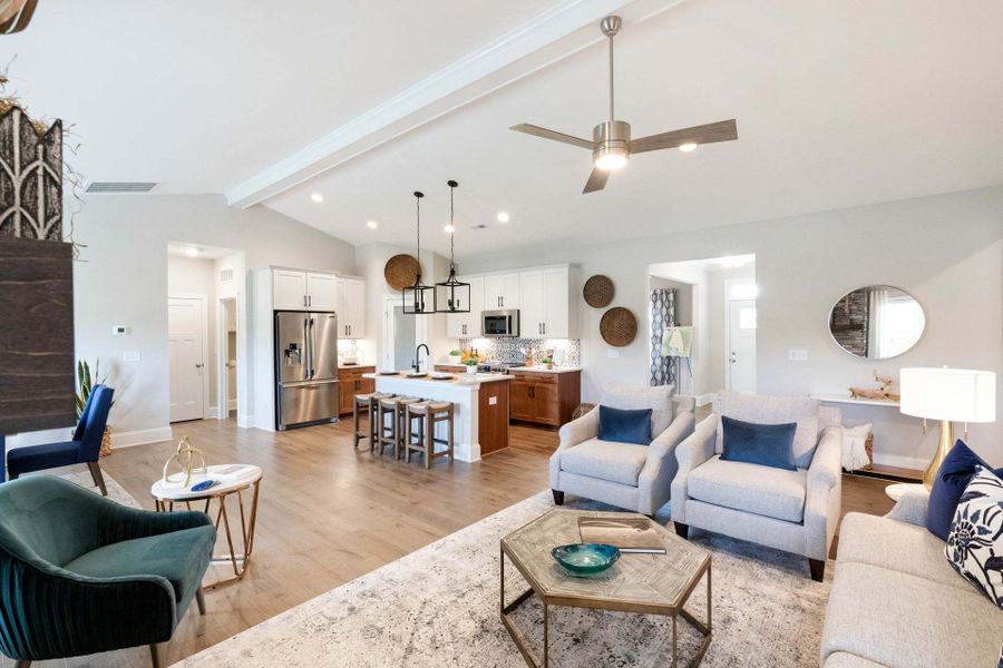 Representative furnished interior of a home built from the Carver by Caviness & Cates Communities in Maggie Way, Wendell (Image 100).