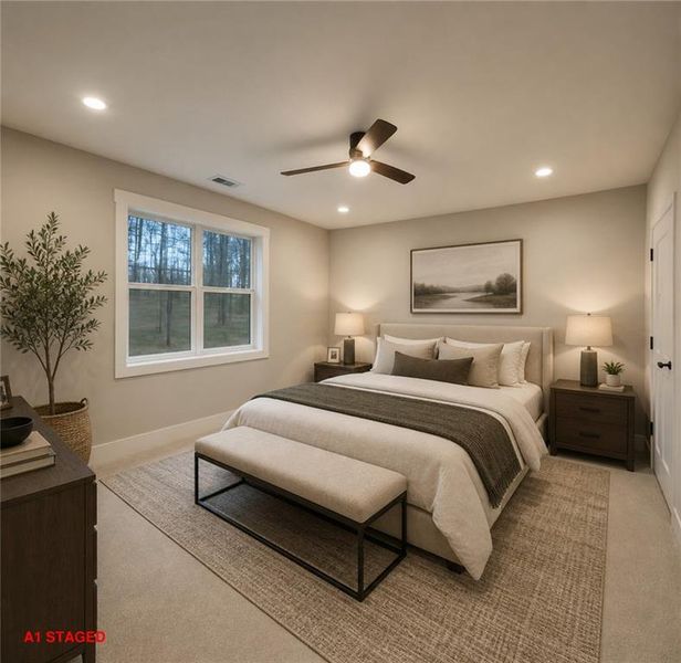Furnished interior view inside a new home in , Marietta (Image 10).