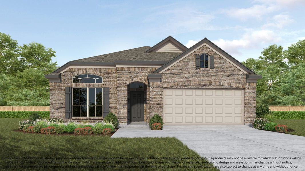 Representative exterior photo of a completed home built from the 546 by Long Lake Ltd. in Telge Ranch, Cypress, TX (Image 6). Representative exterior photo of a completed home built from the 546 by Long Lake Ltd. in Telge Ranch, Cypress, TX (Image 6).