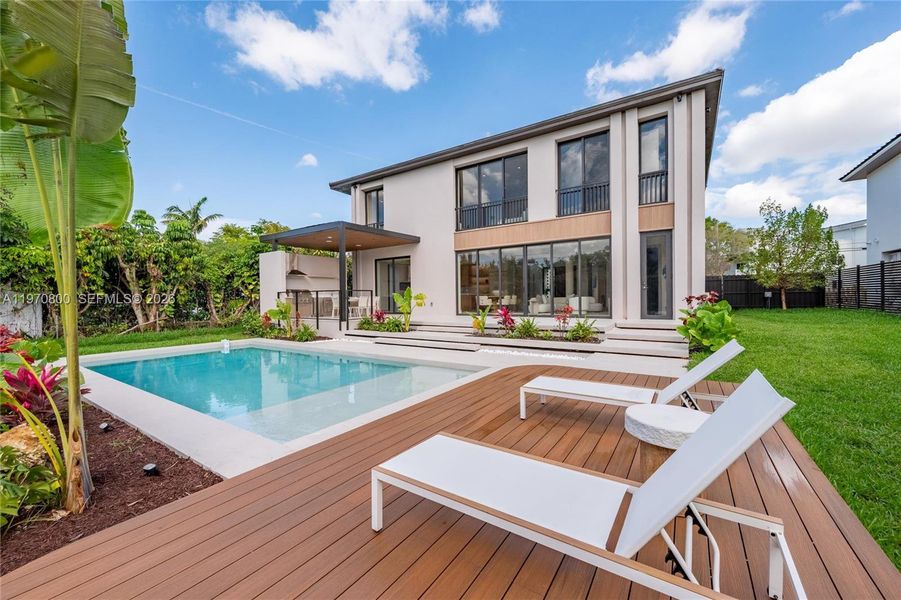 Exterior details and patio area of a home in , Miami (Image 26). Exterior details and patio area of a home in , Miami (Image 26).