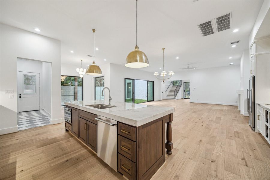 Furnished interior view inside a new home in , Houston (Image 9).