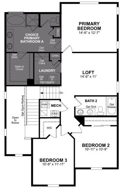 2D floor plan layout of this home in Bethany Grove, Glendale, AZ (Image 4).