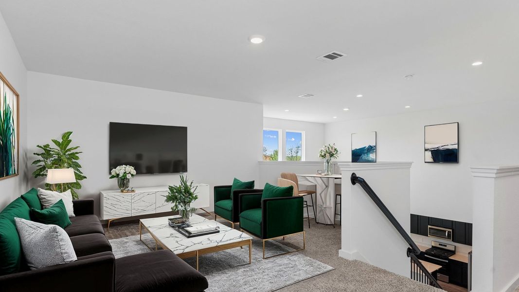 Furnished interior view inside a new home in Evergreen, Rosenberg (Image 9).