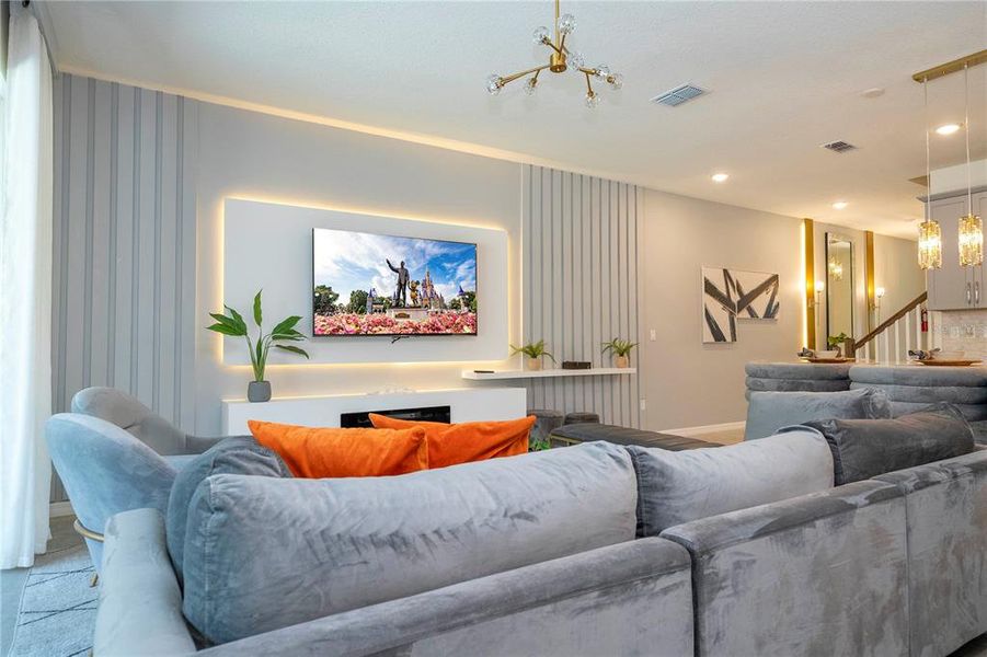 Furnished interior view inside a new home in Solara Resort, Kissimmee (Image 15).