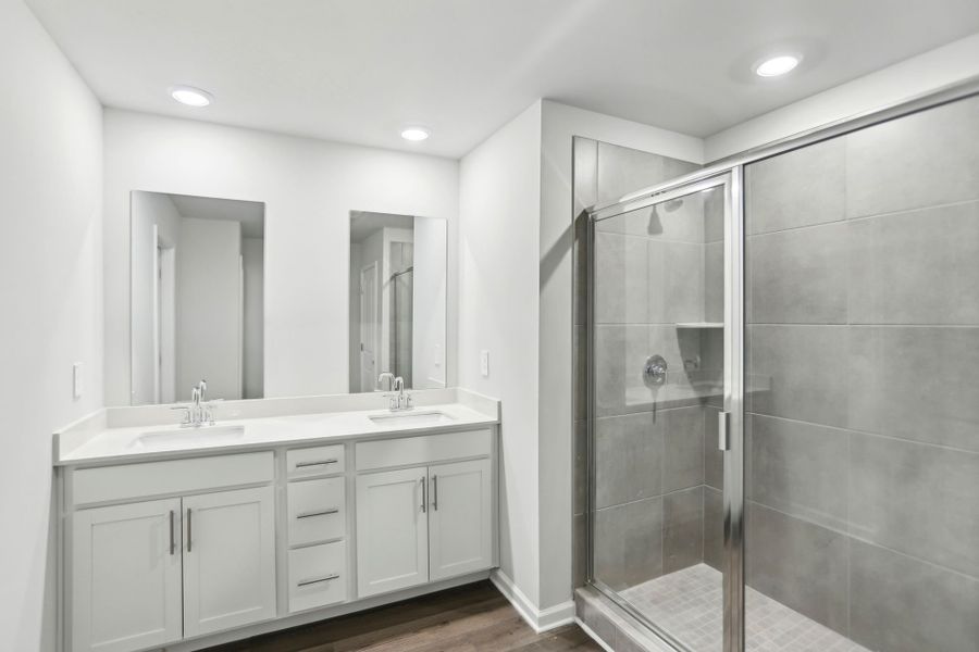 Furnished interior view inside a new home in Hemingway - Reserve Series, Cumming (Image 8). Furnished interior view inside a new home in Hemingway - Reserve Series, Cumming (Image 8).