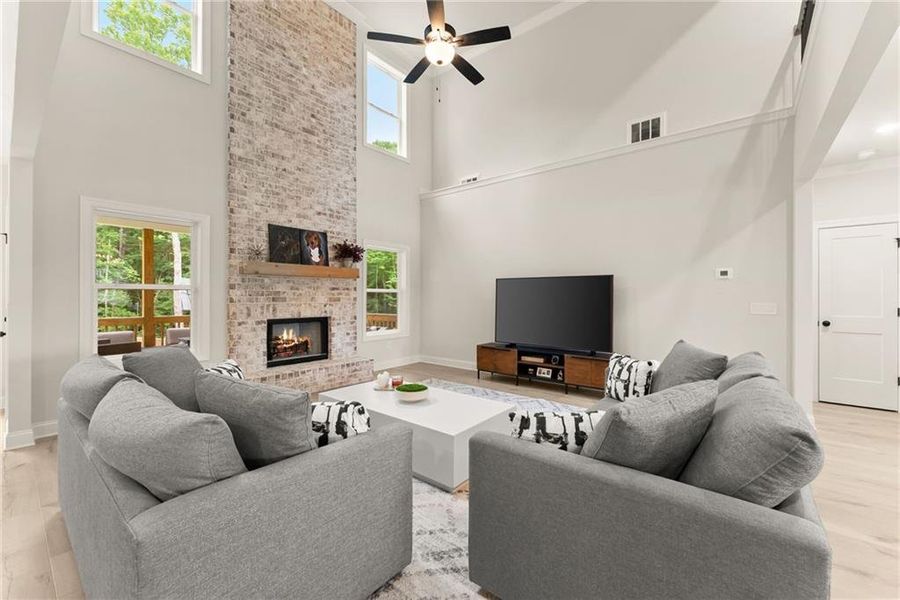 Furnished interior view inside a new home in Woodland Hills, Loganville (Image 50). Furnished interior view inside a new home in Woodland Hills, Loganville (Image 50).