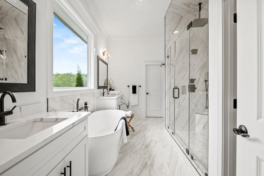 Furnished interior view inside a new home in , Dacula (Image 10).