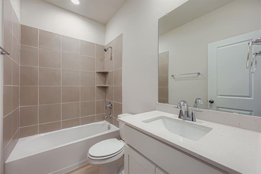 Furnished interior view inside a new home in MiraVerde, Crowley (Image 4). Furnished interior view inside a new home in MiraVerde, Crowley (Image 4).