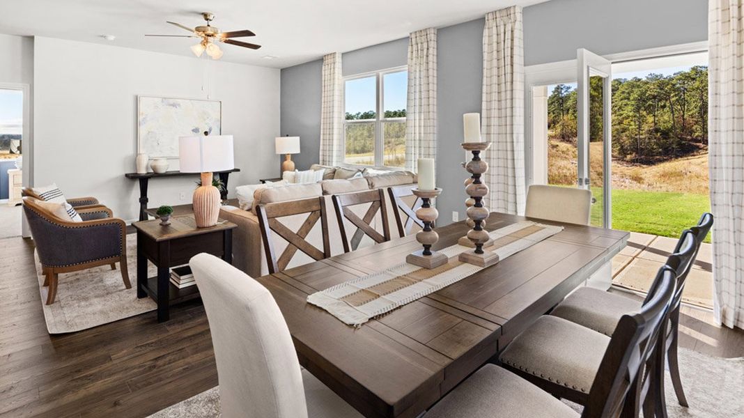 Representative furnished interior of a home built from the Belfort by D.R. Horton in The Abbey at Trolley Run Station, Aiken (Image 11). Representative furnished interior of a home built from the Belfort by D.R. Horton in The Abbey at Trolley Run Station, Aiken (Image 11).