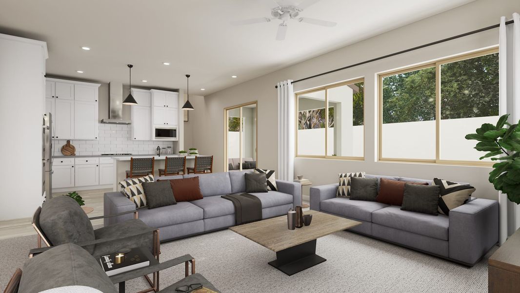 Representative furnished interior of a home built from the Sierra Plan 3509 by Tri Pointe Homes in Soleo, San Tan Valley (Image 4).