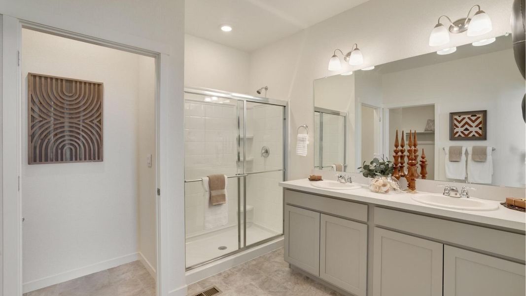 Furnished interior view inside a new home in Lakeside Canyon, Mead (Image 13). Furnished interior view inside a new home in Lakeside Canyon, Mead (Image 13).