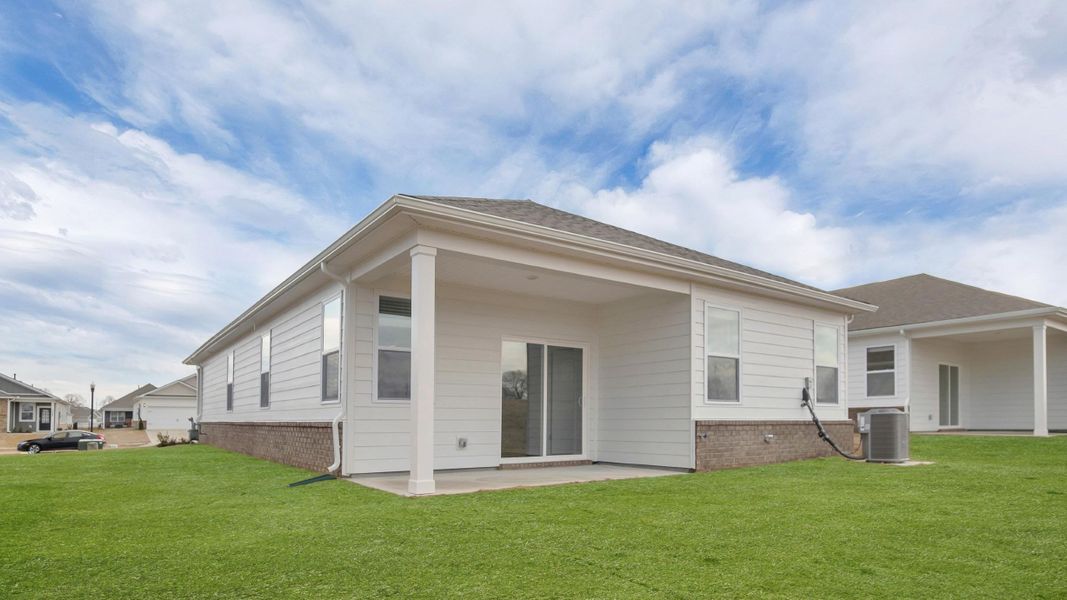 Exterior details and patio area of a home in Paddington Place, Baxter (Image 3).