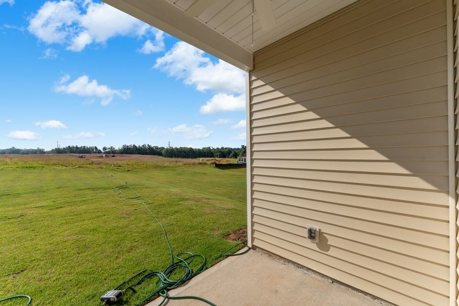 Exterior details and patio area of a home in Mayfair Village, Spartanburg (Image 3).