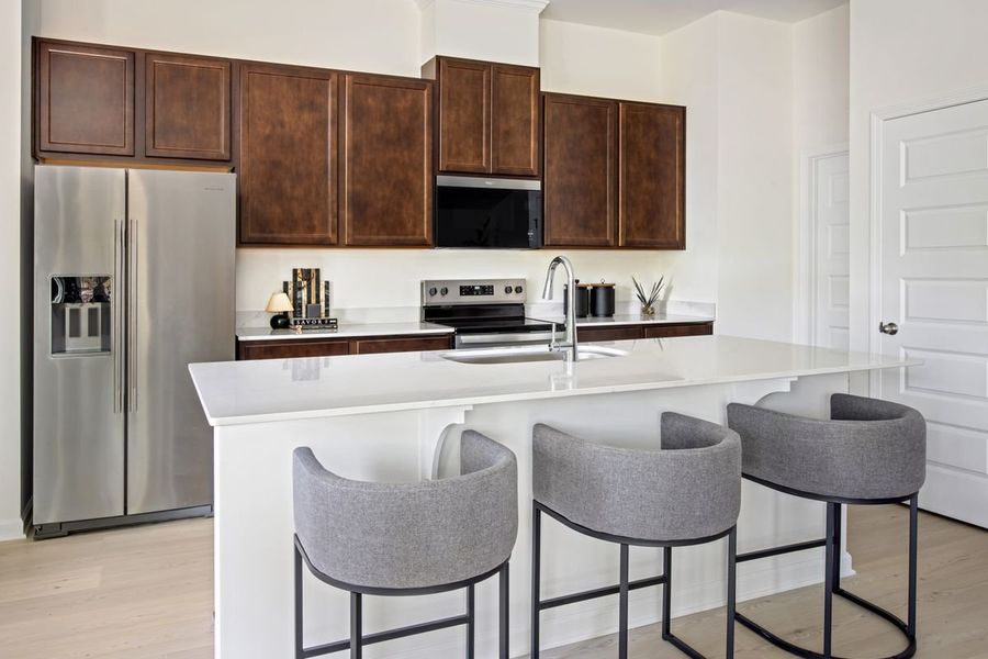 Representative furnished interior of a home built from the 1638 Modeled by KB Home in Jade Creek, Chapel Hill (Image 4). Representative furnished interior of a home built from the 1638 Modeled by KB Home in Jade Creek, Chapel Hill (Image 4).