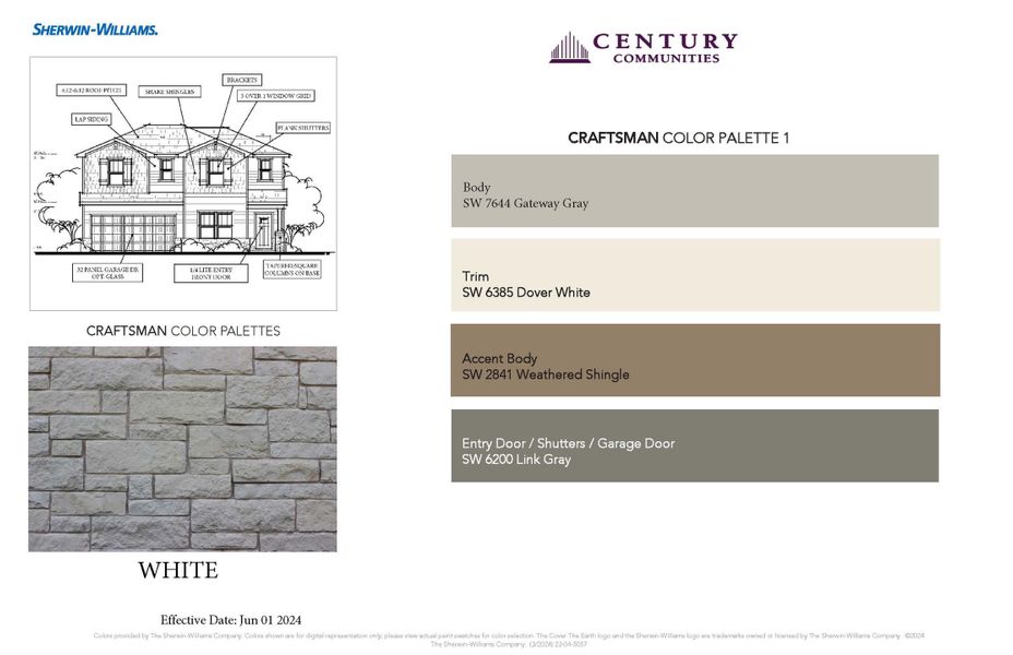 Craftsman Color Palatte - 1 Craftsman Color Palatte - 1