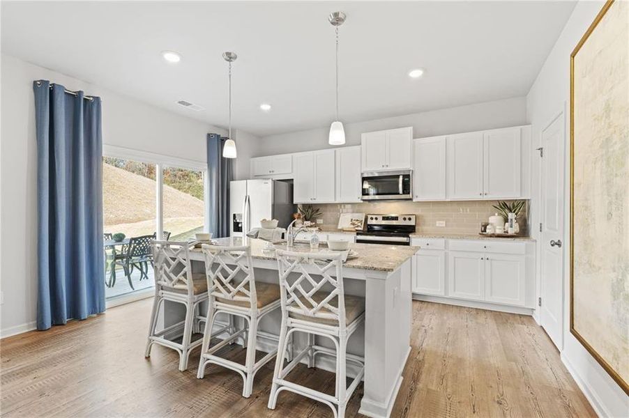 Furnished interior view inside a new home in Union Heights, Flowery Branch (Image 12).