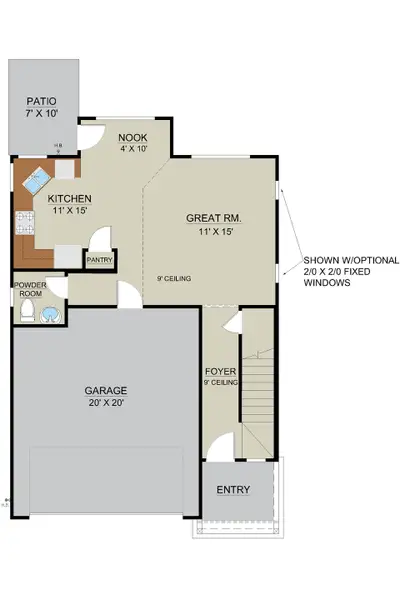 Rose Atoll Plan First Floor Layout