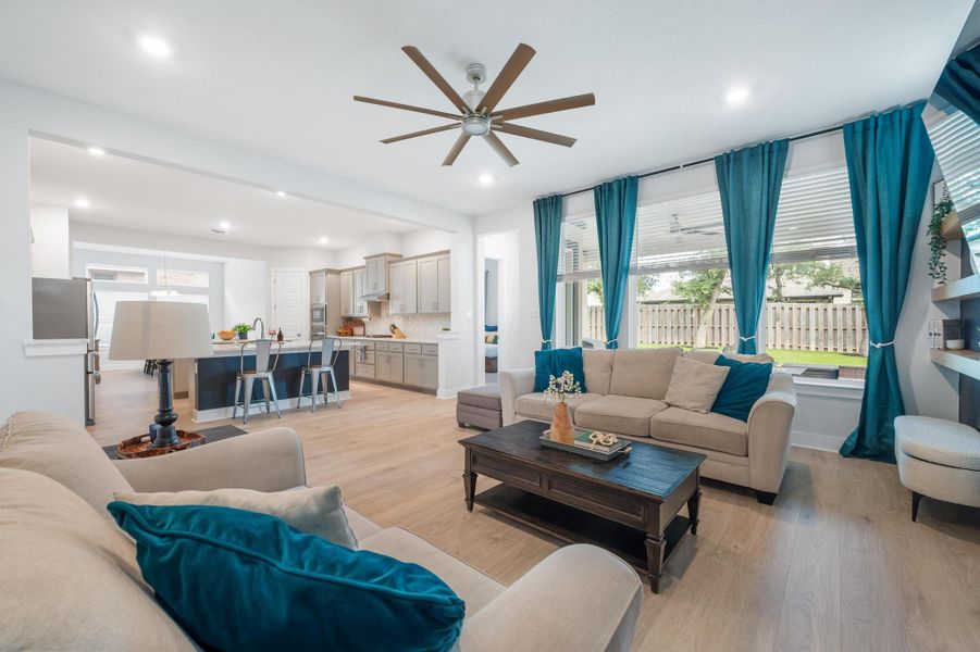 Furnished interior view inside a new home in , Leander (Image 8). Furnished interior view inside a new home in , Leander (Image 8).