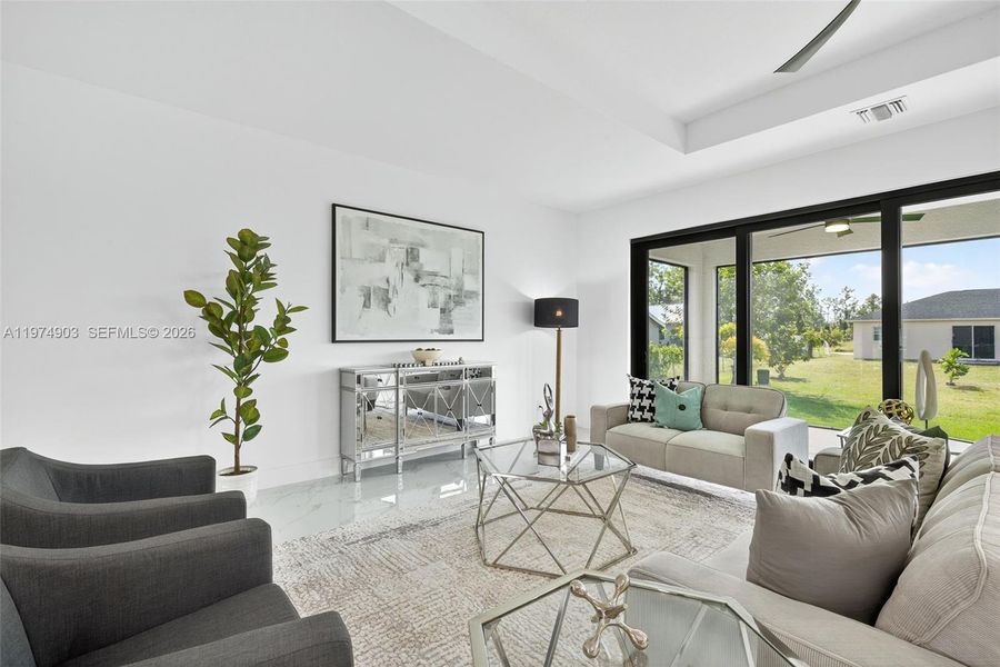 Furnished interior view inside a new home in , Lehigh Acres (Image 23).