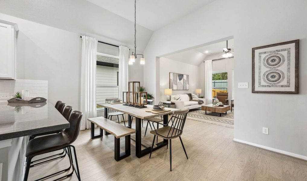 Dining area next to kitchen