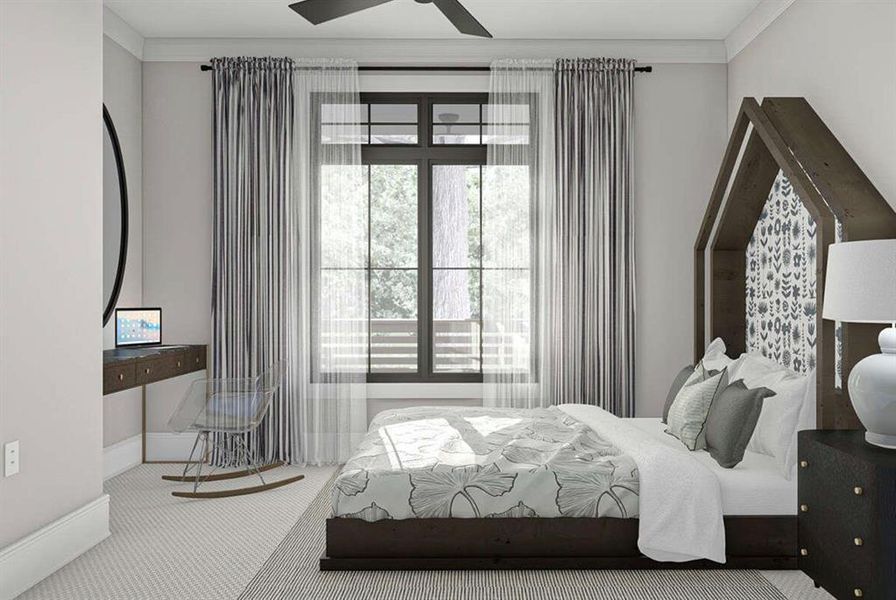 Furnished interior view inside a new home in Oak Water Ranch, Granbury (Image 14). Furnished interior view inside a new home in Oak Water Ranch, Granbury (Image 14).