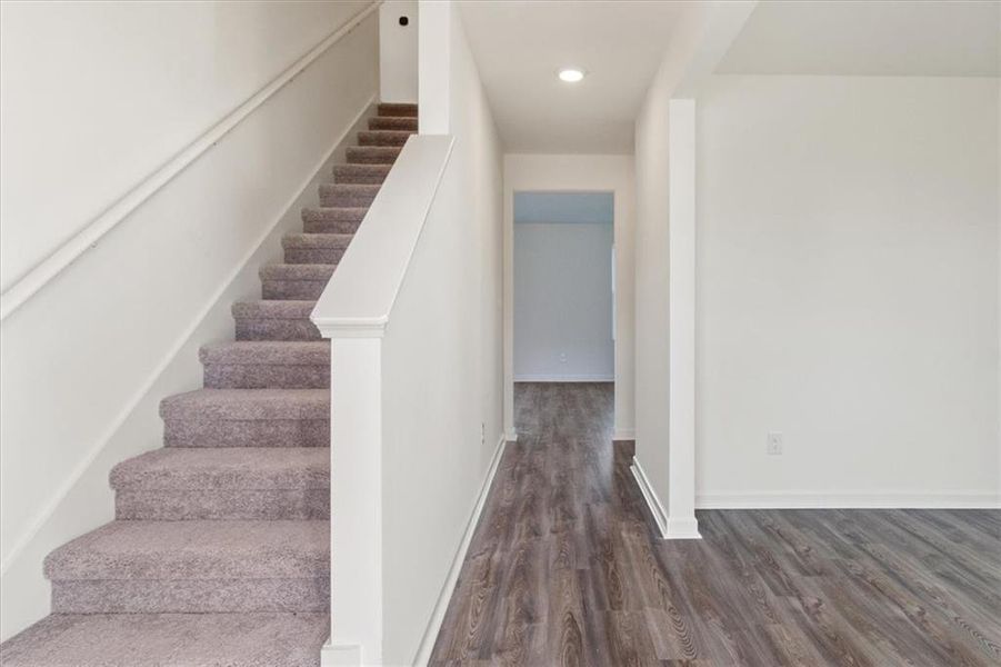 Spacious, unfurnished interior of a new home in The Ridge at Twin Rivers, Covington (Image 22). Spacious, unfurnished interior of a new home in The Ridge at Twin Rivers, Covington (Image 22).