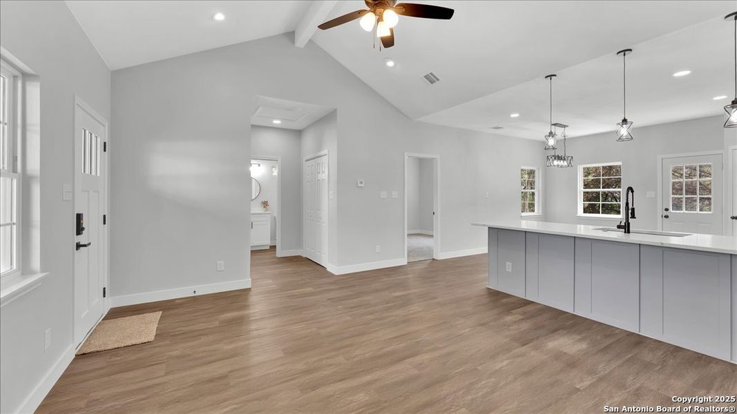 Spacious, unfurnished interior of a new home in , Bandera (Image 25). Spacious, unfurnished interior of a new home in , Bandera (Image 25).