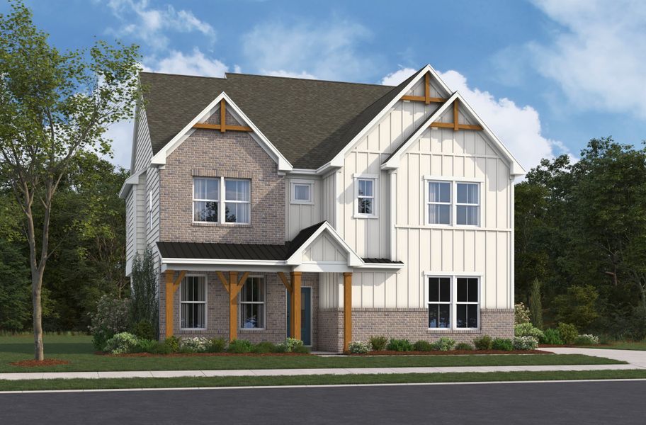 Representative exterior photo of a completed home built from the Canton Ii by Beazer Homes in Acacia, Cumming, GA (Image 1). Representative exterior photo of a completed home built from the Canton Ii by Beazer Homes in Acacia, Cumming, GA (Image 1).