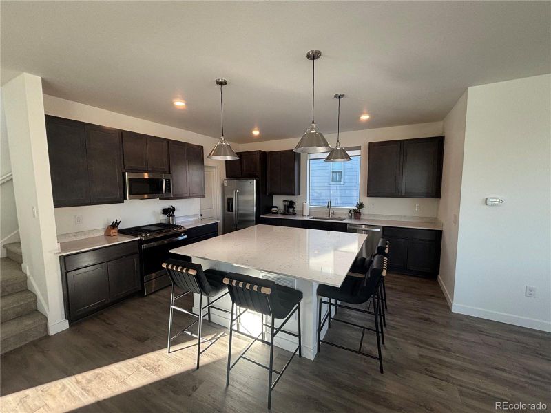 Large kitchen island