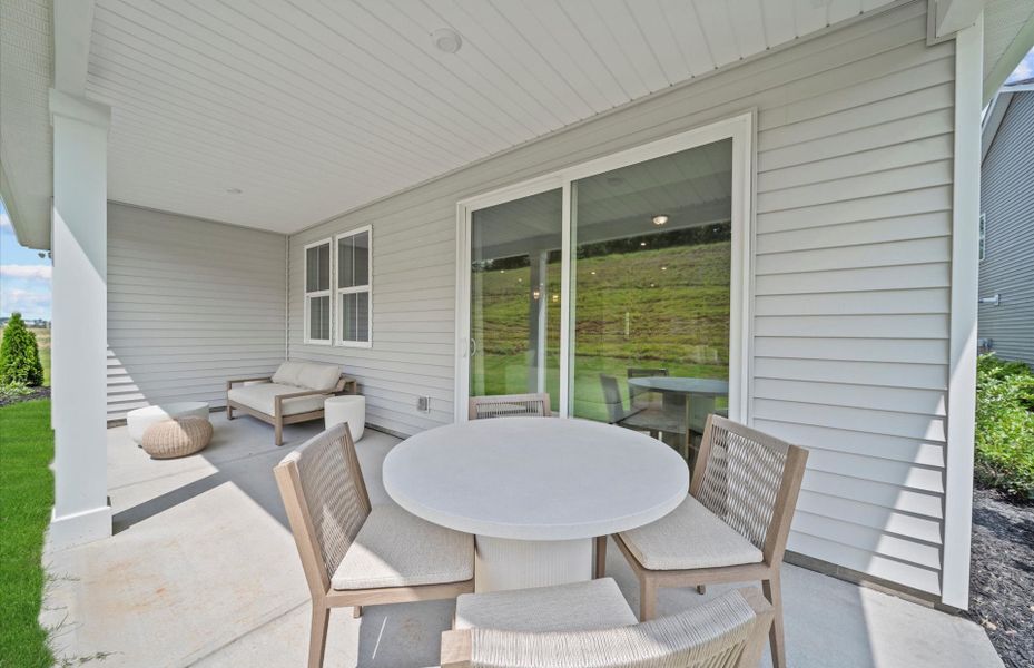 Exterior details and patio area of a home in Sweetwater Hills, Moore (Image 4).