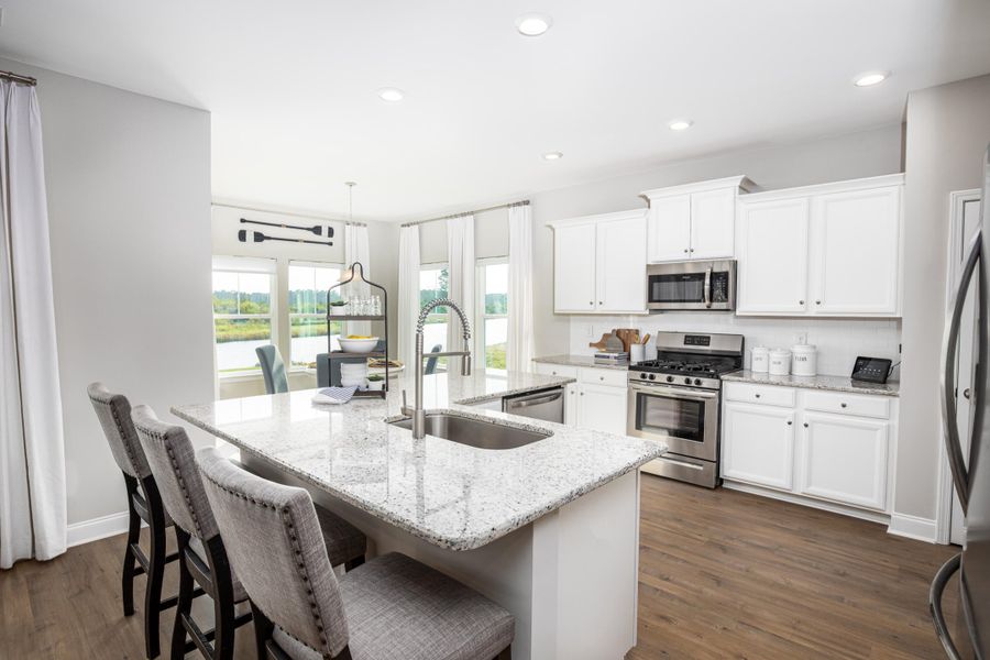Furnished interior view inside a new home in Sweetgrass at Summers Corner, Summerville (Image 6).