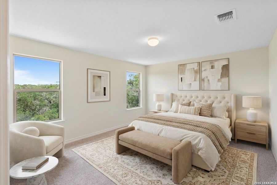 Furnished interior view inside a new home in Cove at Westover Hills, San Antonio (Image 16).