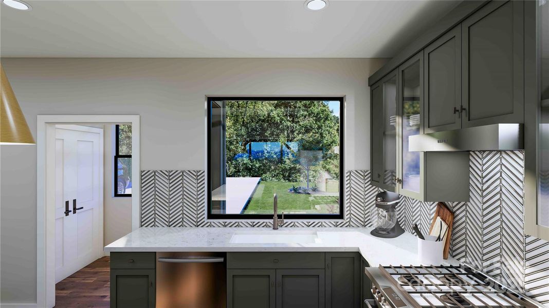 Kitchen rendering Kitchen rendering