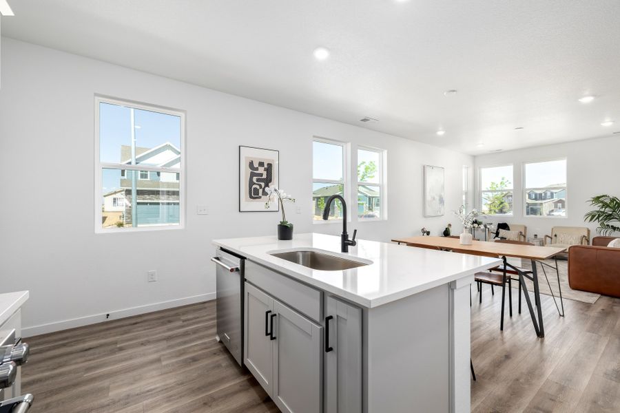 Furnished interior view inside a new home in Painted Prairie, Aurora (Image 18).