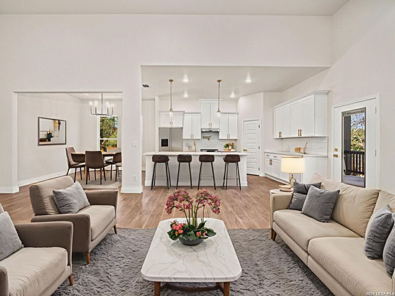 Furnished interior view inside a new home in , Elmendorf (Image 9).