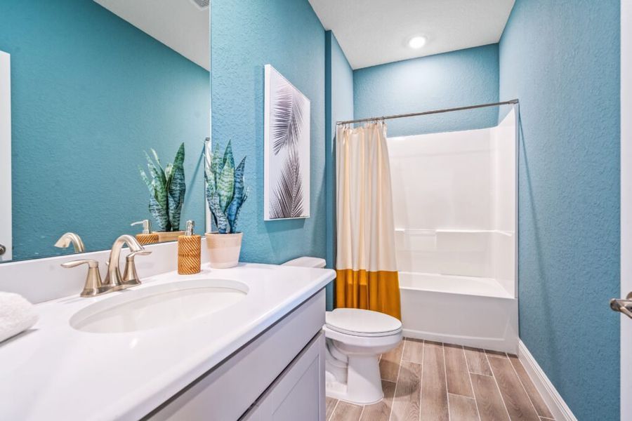 Representative furnished interior of a home built from the Siesta by Holiday Builders in Palm Bay, Palm Bay (Image 14).