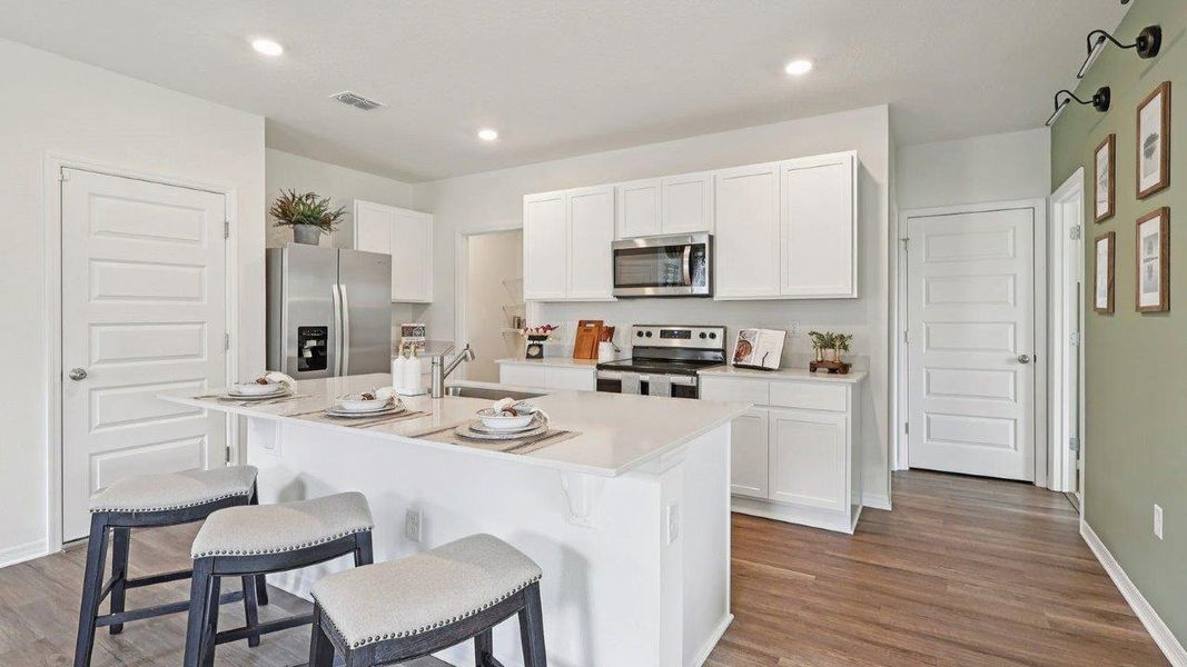 Furnished interior view inside a new home in Crosswinds, Haines City (Image 14).