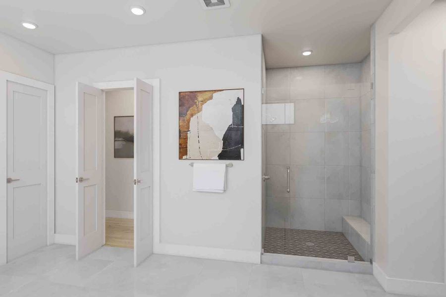 Furnished interior view inside a new home in Woodson’s Reserve 80′, Spring (Image 11).