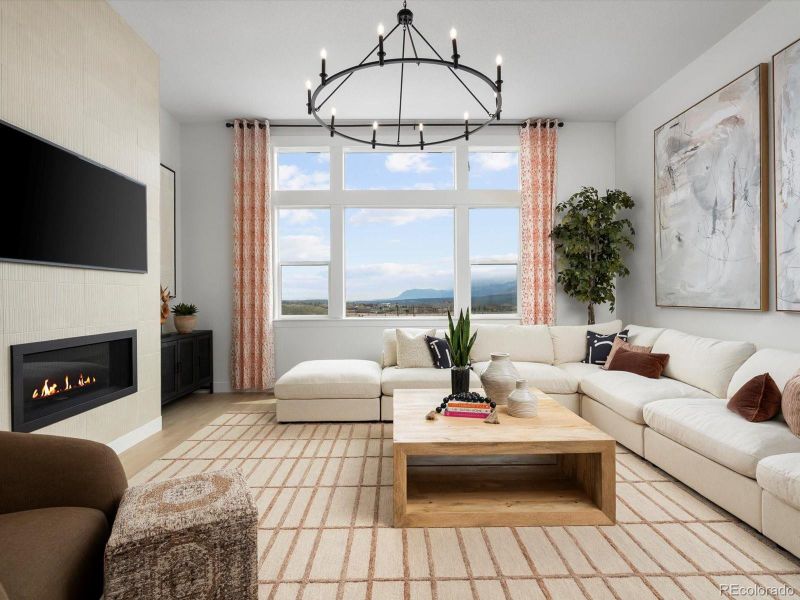 Furnished interior view inside a new home in Jackson Creek, Monument (Image 5).