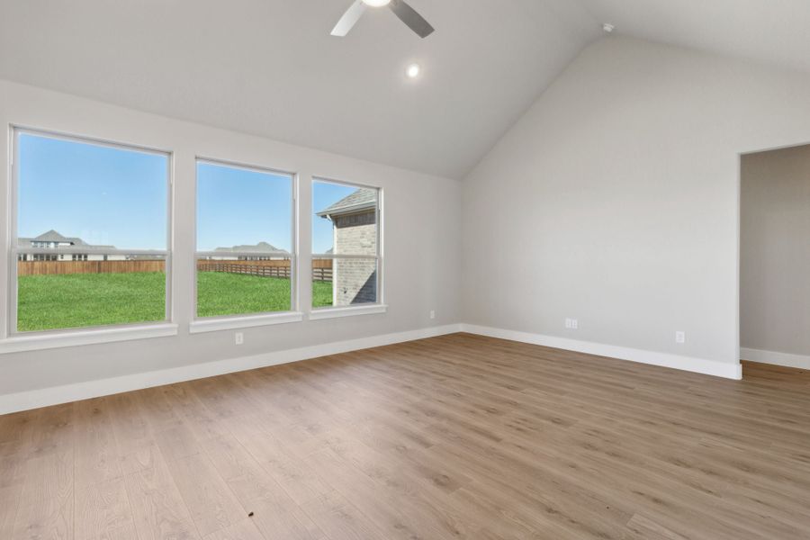 Representative unfurnished interior of a home built from the Cerro by Centre Living Homes in Ellis Ranch Estates, Waxahachie (Image 19). Representative unfurnished interior of a home built from the Cerro by Centre Living Homes in Ellis Ranch Estates, Waxahachie (Image 19).