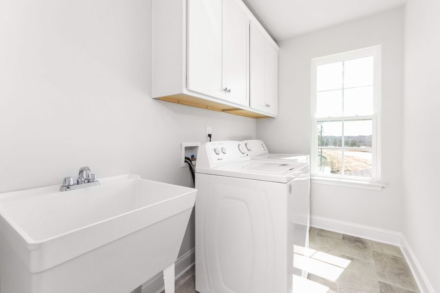 Furnished interior in a model home at Miller's Reserve in Winston-Salem (Image 21).