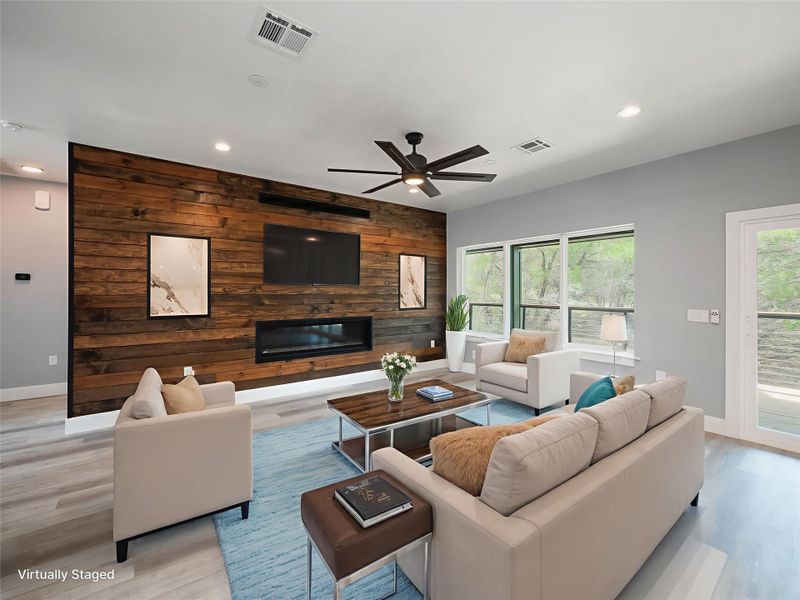 Furnished interior view inside a new home in , Leander (Image 12).