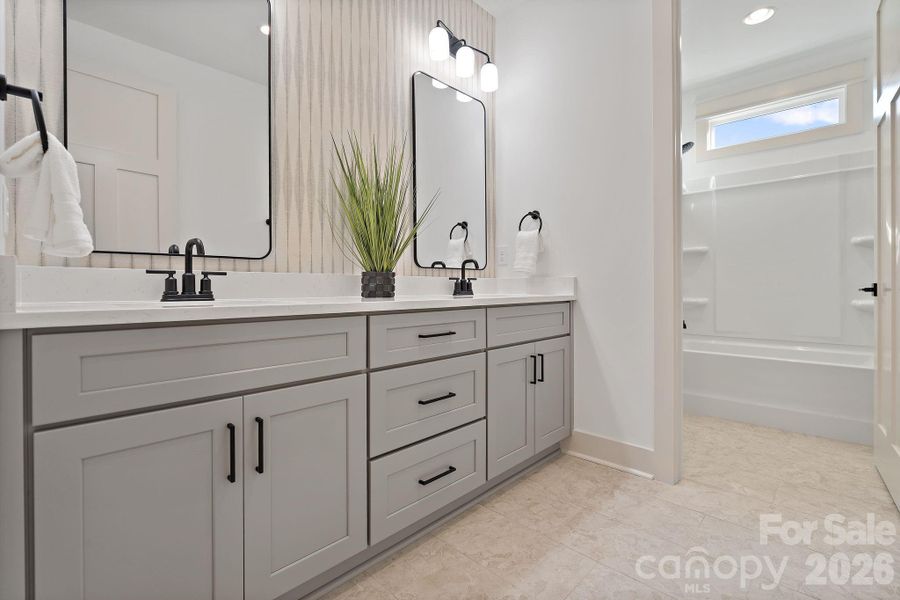 Furnished interior view inside a new home in , Clover (Image 27). Furnished interior view inside a new home in , Clover (Image 27).