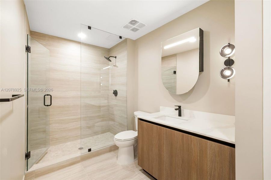 Furnished interior view inside a new home in , Miami Beach (Image 8). Furnished interior view inside a new home in , Miami Beach (Image 8).