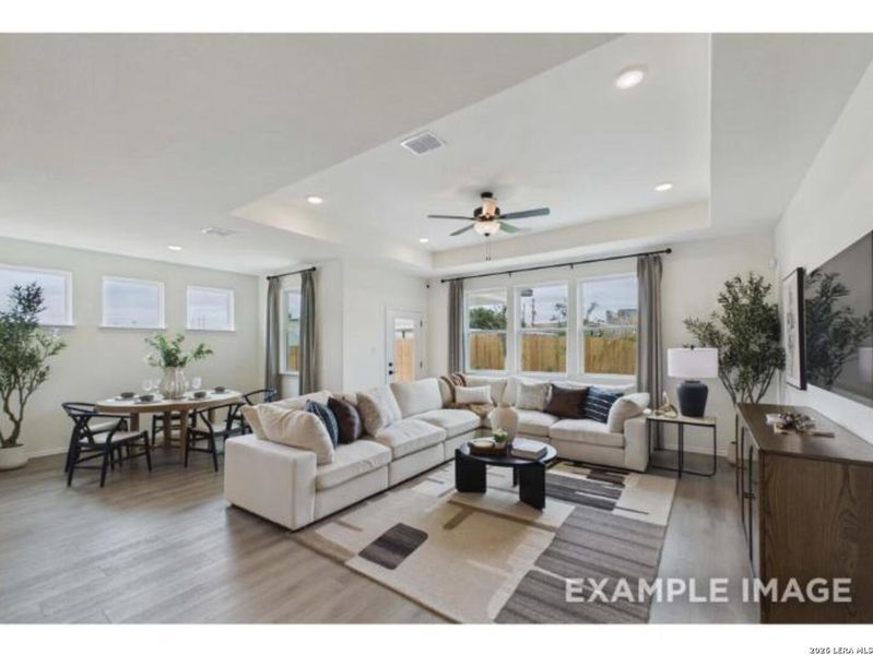 Furnished interior view inside a new home in Rayburn Valley, San Antonio (Image 27). Furnished interior view inside a new home in Rayburn Valley, San Antonio (Image 27).
