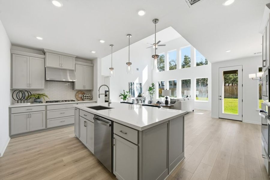 Furnished interior view inside a new home in Parkside on the River 60s, Georgetown (Image 8).
