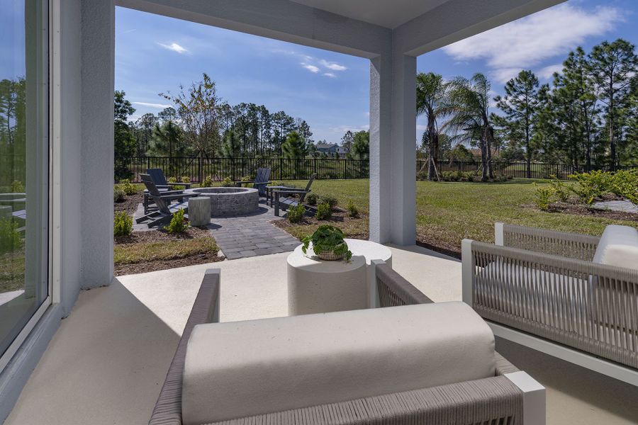 Sims optional outdoor living package at Trinity Gardens