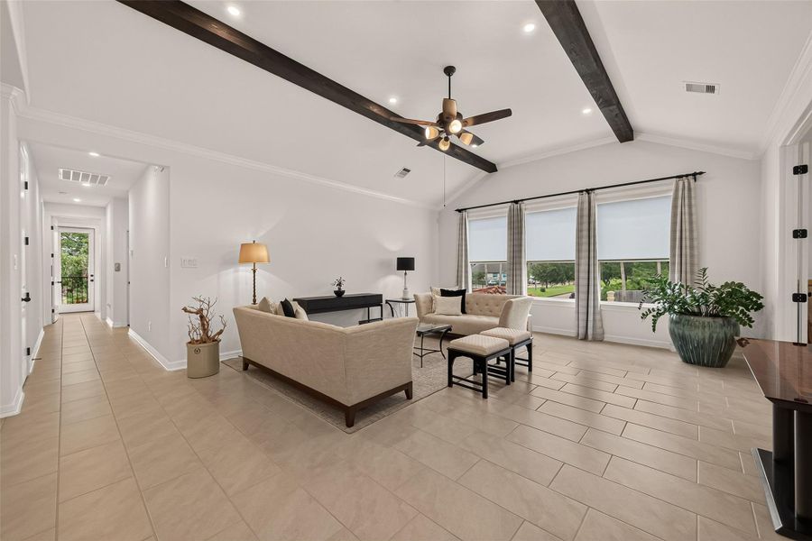 Furnished interior view inside a new home in , Houston (Image 8).