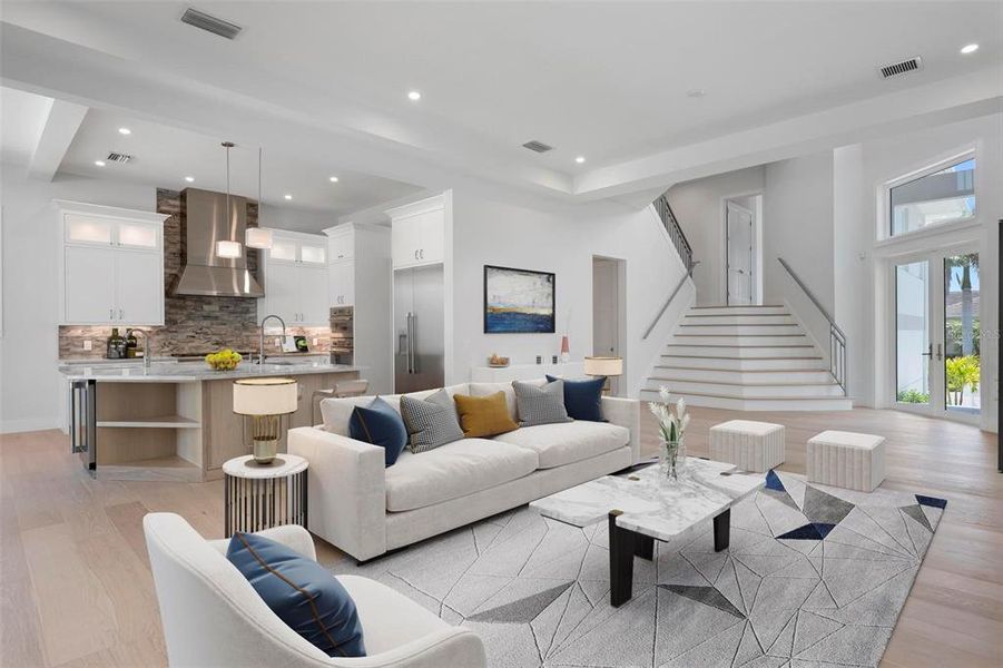 Furnished interior view inside a new home in , Sarasota (Image 8).
