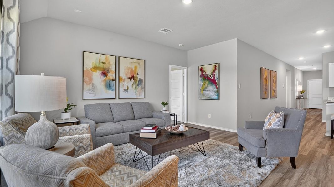 Furnished interior view inside a new home in Townes Landing, Fort Worth (Image 6).